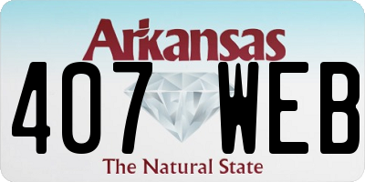 AR license plate 407WEB