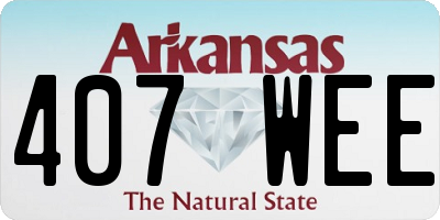 AR license plate 407WEE