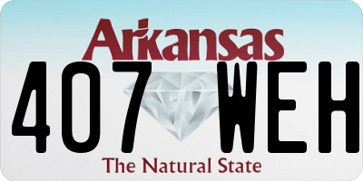 AR license plate 407WEH