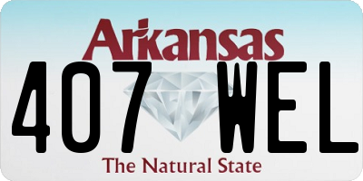 AR license plate 407WEL