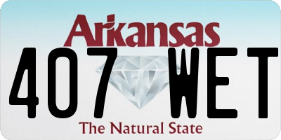 AR license plate 407WET
