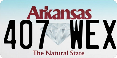 AR license plate 407WEX