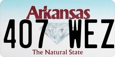 AR license plate 407WEZ