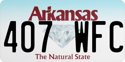 AR license plate 407WFC