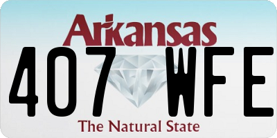 AR license plate 407WFE