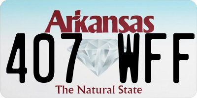 AR license plate 407WFF