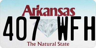 AR license plate 407WFH