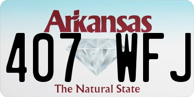 AR license plate 407WFJ