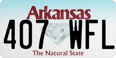 AR license plate 407WFL
