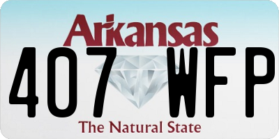 AR license plate 407WFP