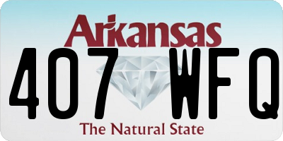 AR license plate 407WFQ