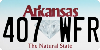 AR license plate 407WFR