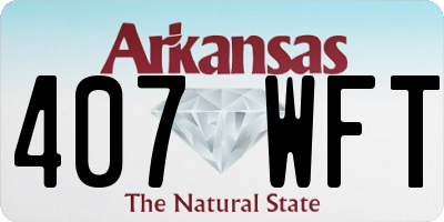 AR license plate 407WFT