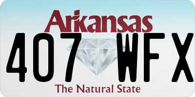 AR license plate 407WFX