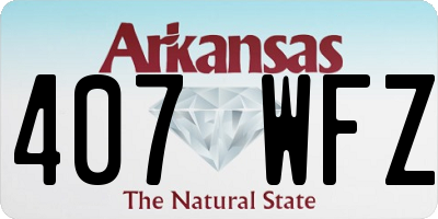 AR license plate 407WFZ