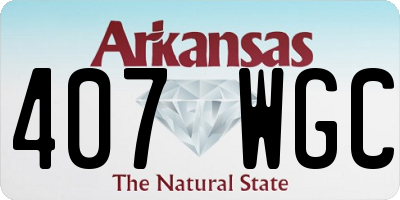 AR license plate 407WGC