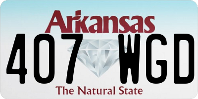 AR license plate 407WGD