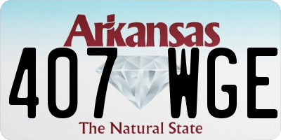 AR license plate 407WGE