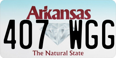 AR license plate 407WGG