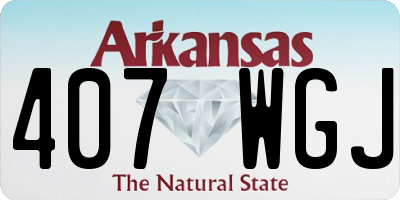 AR license plate 407WGJ