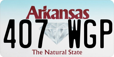 AR license plate 407WGP
