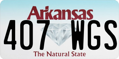 AR license plate 407WGS