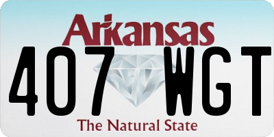AR license plate 407WGT