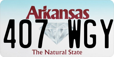 AR license plate 407WGY