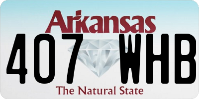 AR license plate 407WHB