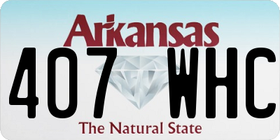 AR license plate 407WHC
