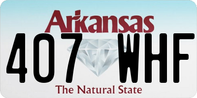 AR license plate 407WHF