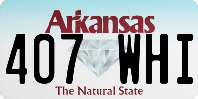 AR license plate 407WHI
