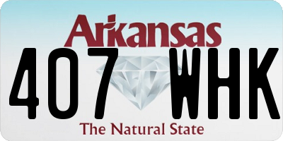 AR license plate 407WHK