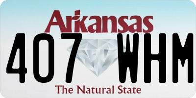 AR license plate 407WHM