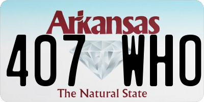 AR license plate 407WHO