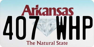 AR license plate 407WHP