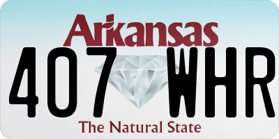 AR license plate 407WHR