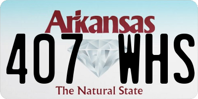 AR license plate 407WHS