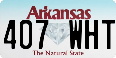 AR license plate 407WHT
