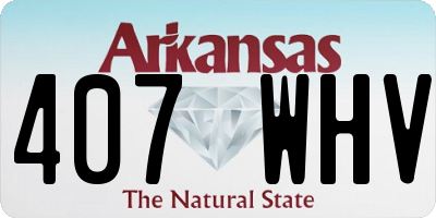 AR license plate 407WHV