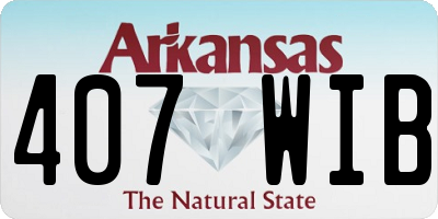 AR license plate 407WIB