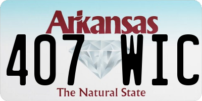 AR license plate 407WIC