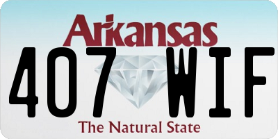 AR license plate 407WIF