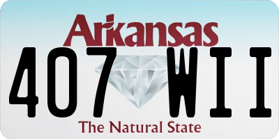 AR license plate 407WII
