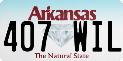 AR license plate 407WIL