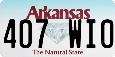 AR license plate 407WIO