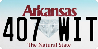 AR license plate 407WIT