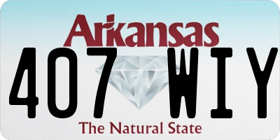 AR license plate 407WIY