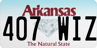 AR license plate 407WIZ