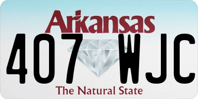 AR license plate 407WJC